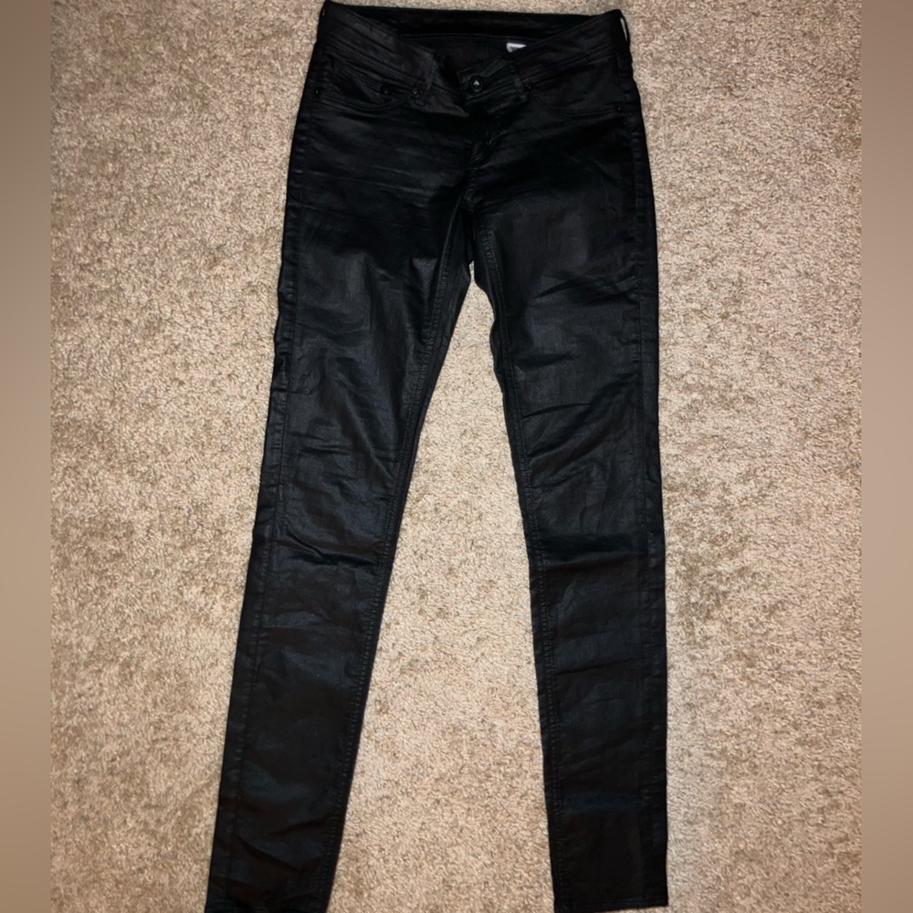 H&M Black Skinny Pants with Stretch Fit